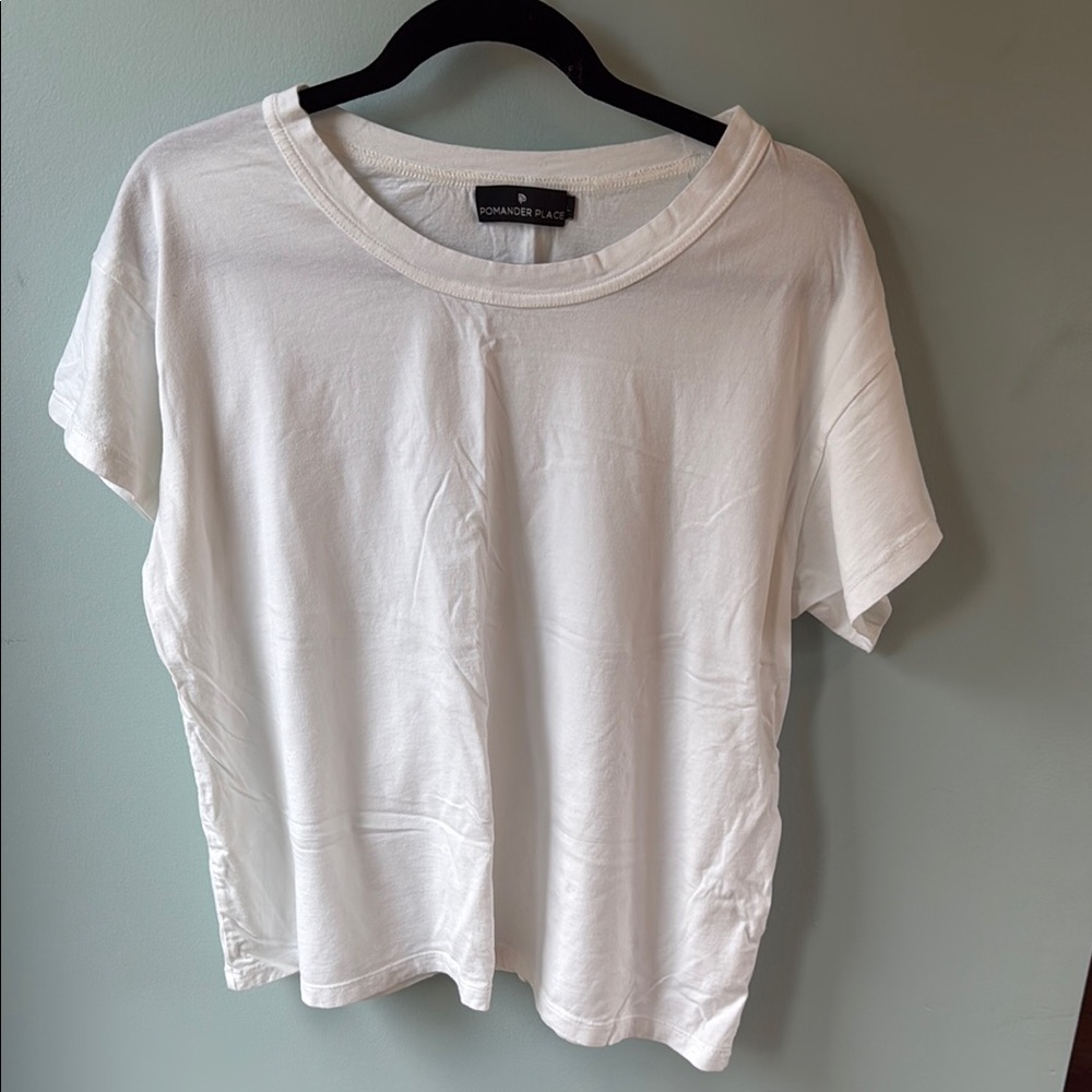 Pomander Place White Relaxed Short Sleeve Tee
